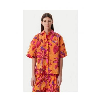 Camasa cu maneca scurta si imprimeu floral