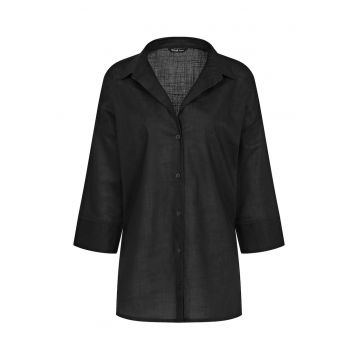 Camasa dama  10222569 - Bumbac -Negru
