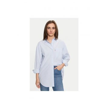 Camasa dama -  304240584 - Bumbac - Albastru