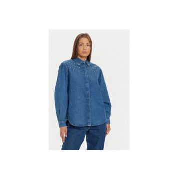 Camasa dama -  304416255 - Bumbac - Albastru