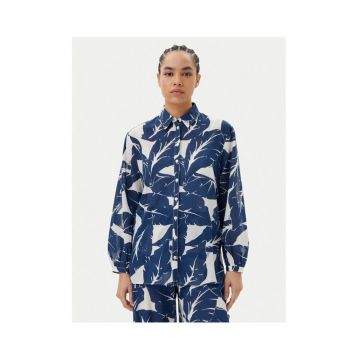 Camasa dama  511FD45013 - Bumbac/Viscoza - Bleumarin - Bleumarin