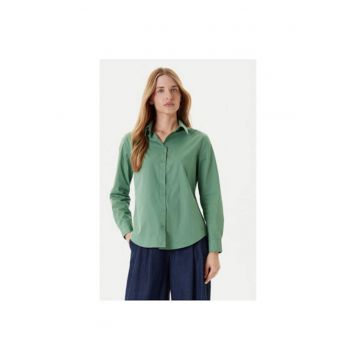 Camasa dama  5HAXDQ0AX - Bumbac - Verde