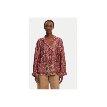 Camasa dama  TD0378 - Viscoza - Visiniu