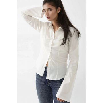 Camasa dama -  textil - alb