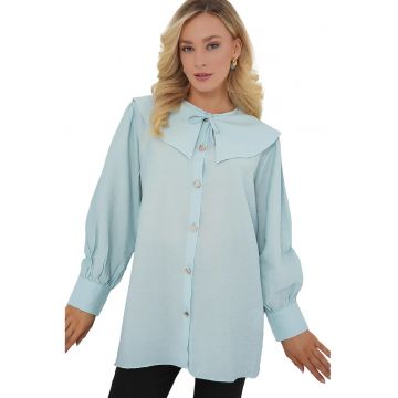 Camasa dama -  Viscoza/Nylon - Albastru