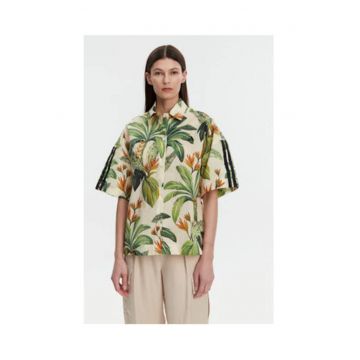 Camasa lejera cu cu maneca scurta si imprimeu floral