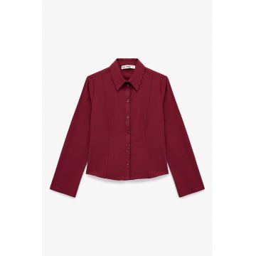 Camasa slim-fit cu guler ascutit