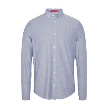 Camasa slim fit din amestec de bumbac organic