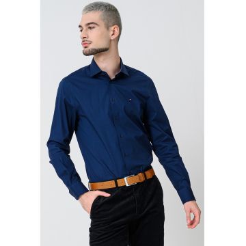 Camasa slim fit din amestec de bumbac