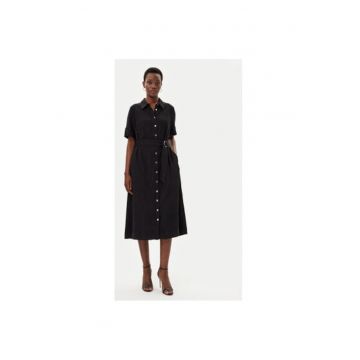 Camasa stil rochie dama  Negru