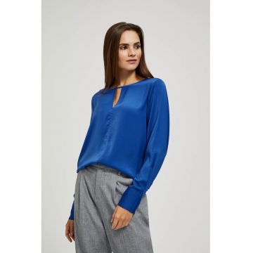 albastră - decolteu în V - Albastru inchis