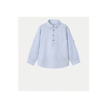 Camasa baieti  3118 - Bumbac - Albastru