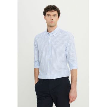 Camasa cu dungi si guler Oxford