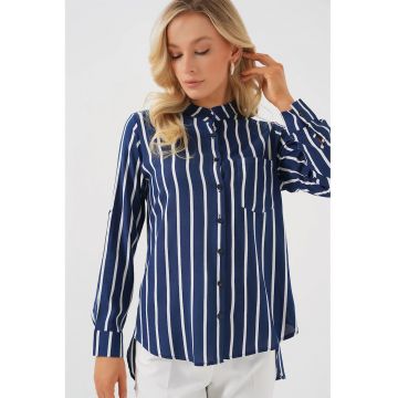 Camasa cu maneca lunga -  dungi - viscoza Camasa cu maneca lunga -  dungi - viscoza