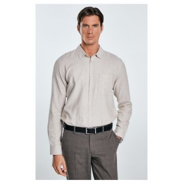 Camasa cu model herringbone -