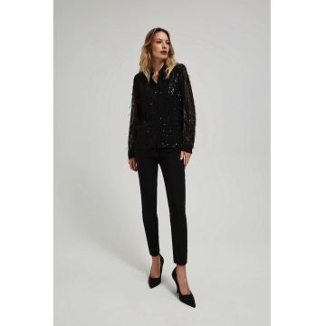 Camasa cu paiete - Negru