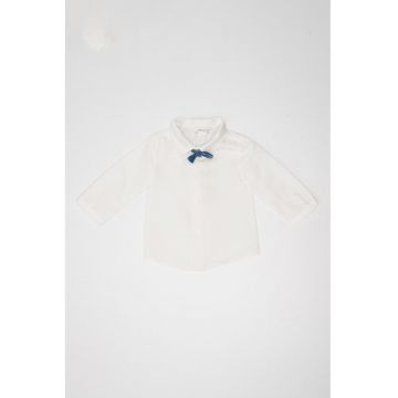Camasa cu papion - Alb optic