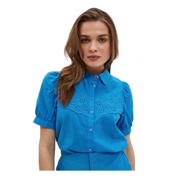 Camasa dama -  Bumbac - Albastru - Albastru