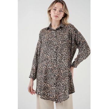 Camasa dama  cu imprimeu leopard Camasa dama  cu imprimeu leopard