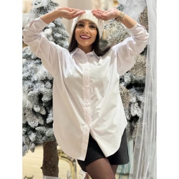 Camasa dama din bumbac alba