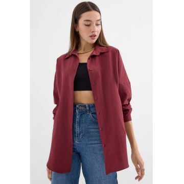 Camasa dama - HiCCUP - supradimensionata - bumbac - mov