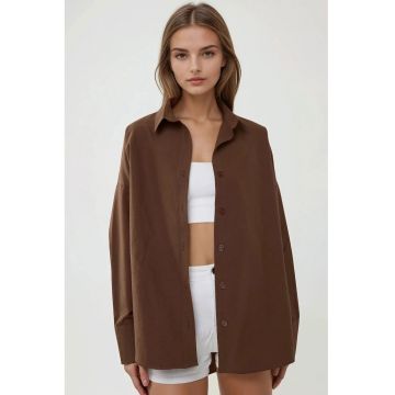 Camasa dama -  in - guler clasic - maro Camasa dama -  in - guler clasic - maro