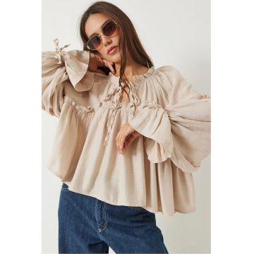Camasa dama -  Viscoza - Bej
