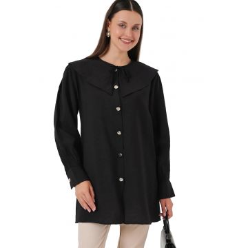 Camasa dama -  Viscoza/Nylon - Negru