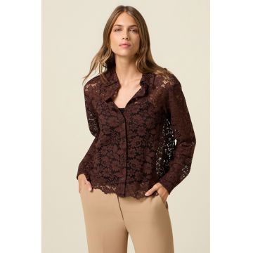 Camasa de dantela - Maro inchis