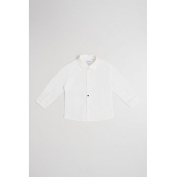 Camasa din amestec de bumbac - Alb