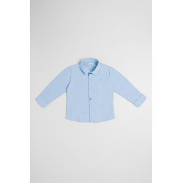 Camasa din amestec de bumbac - Albastru pastel