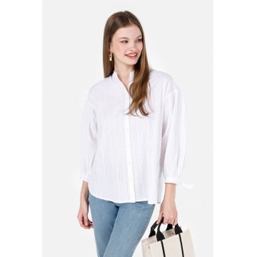 Camasa din bumbac cu maneci lungi