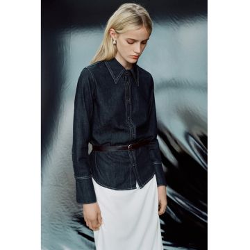 Camasa din denim - Negru
