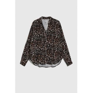 Camasa din vascoza maro - Maro