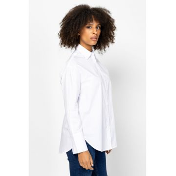 Camasa lejera cu maneci lungi Roja - Alb