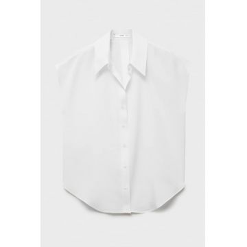 Camasa lejera de lyocell - Alb optic