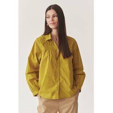 Camasa lejera din bumbac - Galben mustar