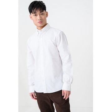 Camasa regular-fit cu guler Oxford - Alb