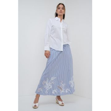 Camasa regular fit cu logo - Alb optic