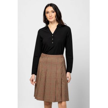 Camasa regular fit cu maneci lungi - Negru