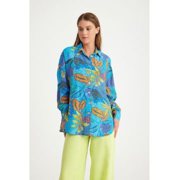 Camasa regular-fit cu model - Multicolor