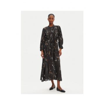 Camasa stil rochie dama  252132625220 - Viscoza/Poliester - Negru - Negru