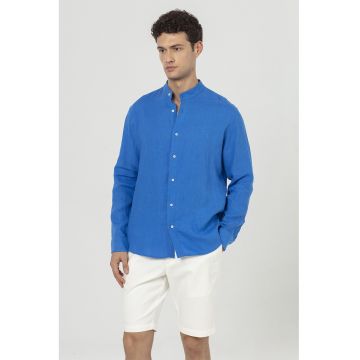 Camasa tunica de in - Albastru