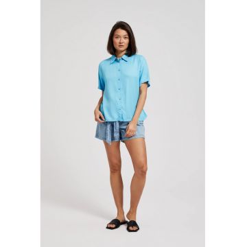 Camasa turcoaz cu maneca scurta - Turcoaz