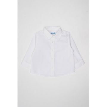 Camasa uni cu guler clasic - Alb optic