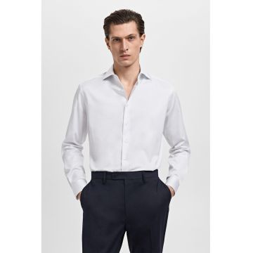 Camasa uni cu guler clasic - Alb