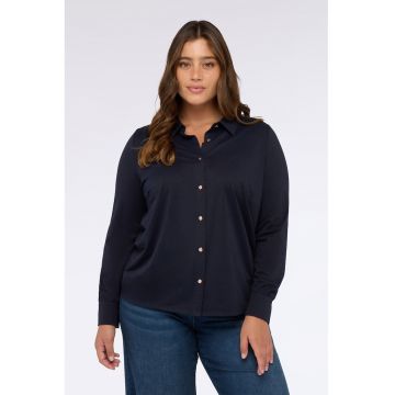 Camasa uni cu guler clasic - Albastru ultramarin