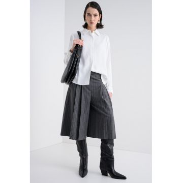 Camasa uni cu guler fixat cu nasturi - Alb optic