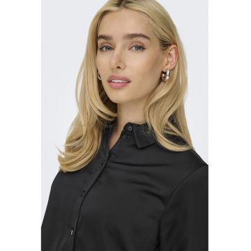 Camasa uni cu nasturi - Negru