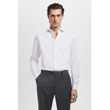 Camasa uni de bumbac - Alb